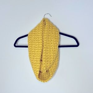 Handmade crochet Infinity Scarf - mustard color 💓
